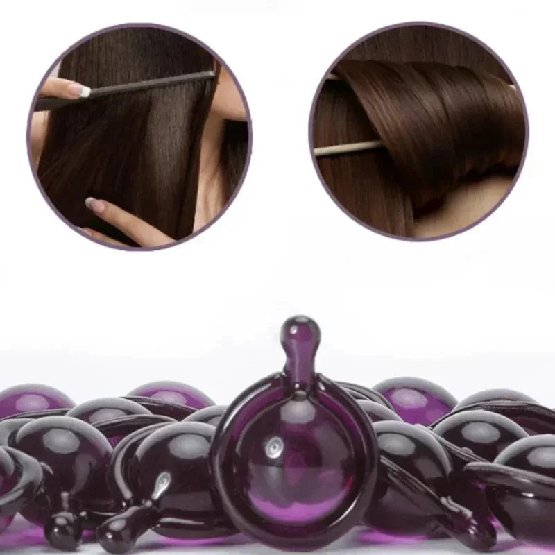 Hair Vitamin Capsule Keratin Oil Fast Restore Soft Smooth Shiny Hair Care Nourish Repair Hair Damaged Splitting Treatment Produc