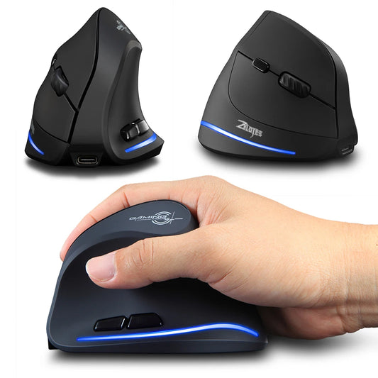 Laptops Computer PC Mice Bluetooth-Compatible +2.4GHz+Wired Rechargeable 4800 DPI 7 Buttons for Laptop Laptop PC MacBook Windows