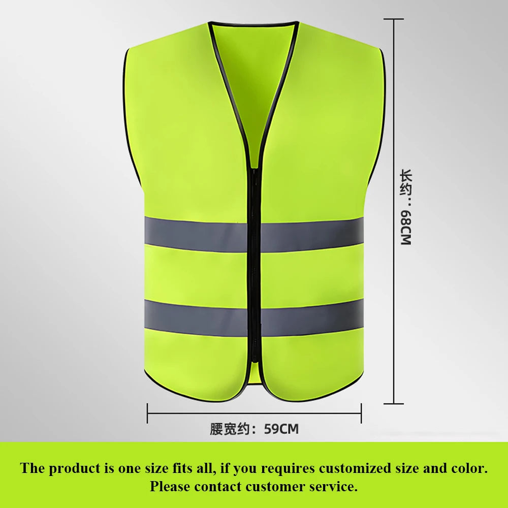 Safety Vest for Construction Work High Visibility Security Protection Man Working Clothes Uniform Hi Vis Workwear