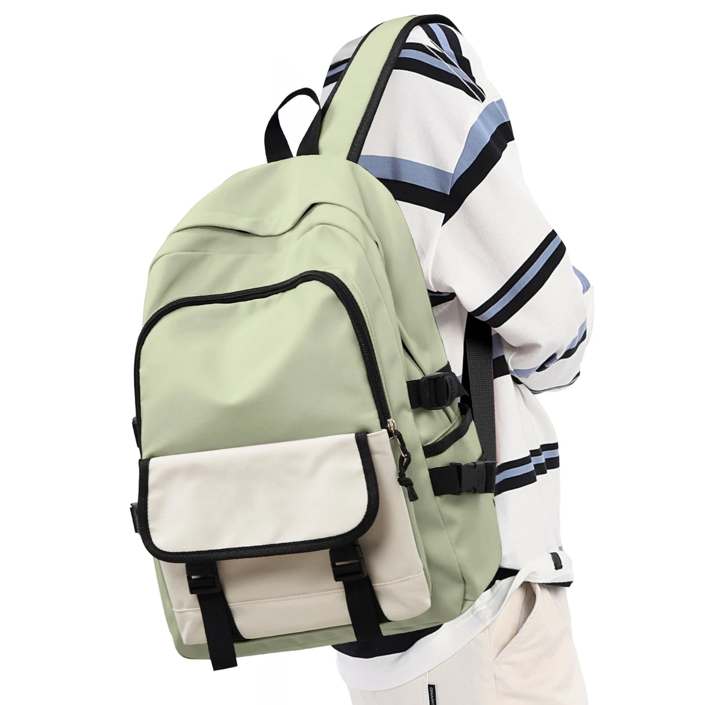 Backpacks for men are simple, large-capacity computer backpacks, female junior high school students, senior high school students