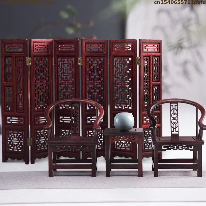 Mini Furniture Models Miniature Antique Rosewood Ornaments Chinese Handicrafts Doll Houses Photographed Scene Props