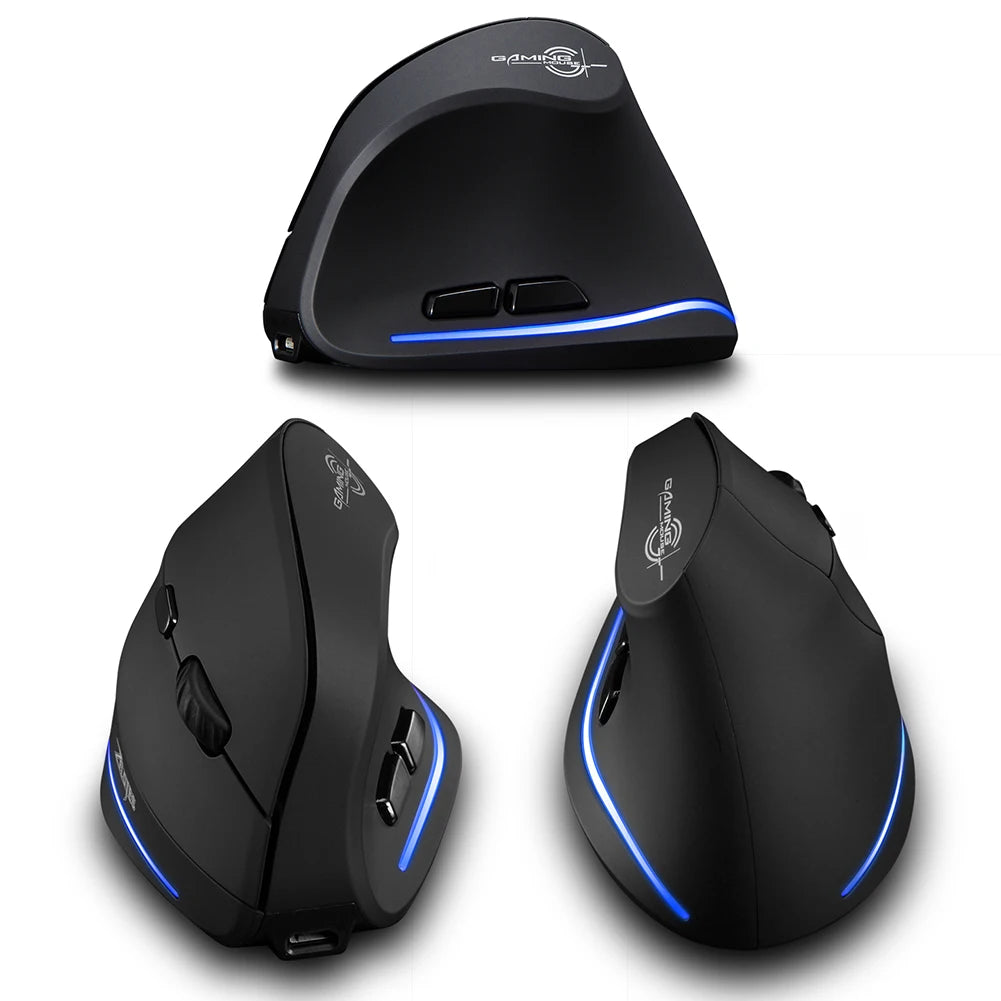 Laptops Computer PC Mice Bluetooth-Compatible +2.4GHz+Wired Rechargeable 4800 DPI 7 Buttons for Laptop Laptop PC MacBook Windows