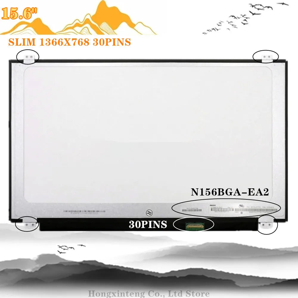 Original 15.6 30PINS Laptop Display NT156WHM-N42 B156XTN07.1 N156BGE-EA2 B156XW04 V.7 V.8 LTN156AT39 37 NT156WHM-N12 B156XTN04.0