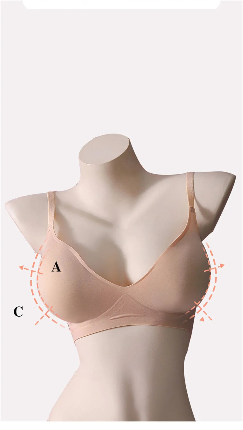 Externally Supported Bra For Woman Breathable Without Steel Ring Gathered Thickened Bra Enhancer Bra Push Up Bra Sexy Lingerie