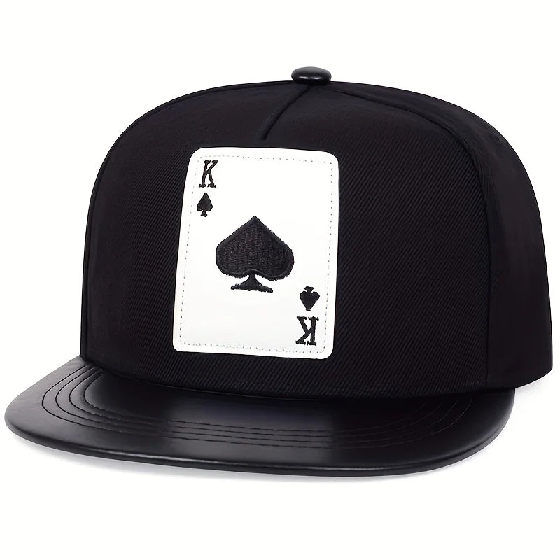Fashion Hip Hop baseball Cap poker embroidery personalized Hat Men Women cotton Snapback Hats Outdoor Trucker Caps Sun Hats