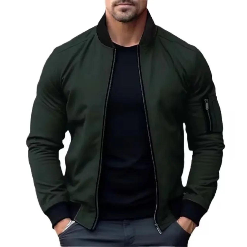 Jacket Casual Lightweight Jacket For Men Sports Windbreaker Zip Up Coat with Pockets Clothing Spring Autumn Men's Bomber jackets