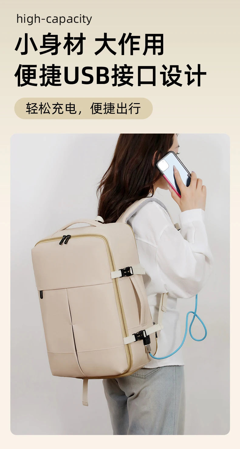 Backpack. Suitable for business trips, travel, and daily commuting. It is a multifunctional and large - capacity computer backpa