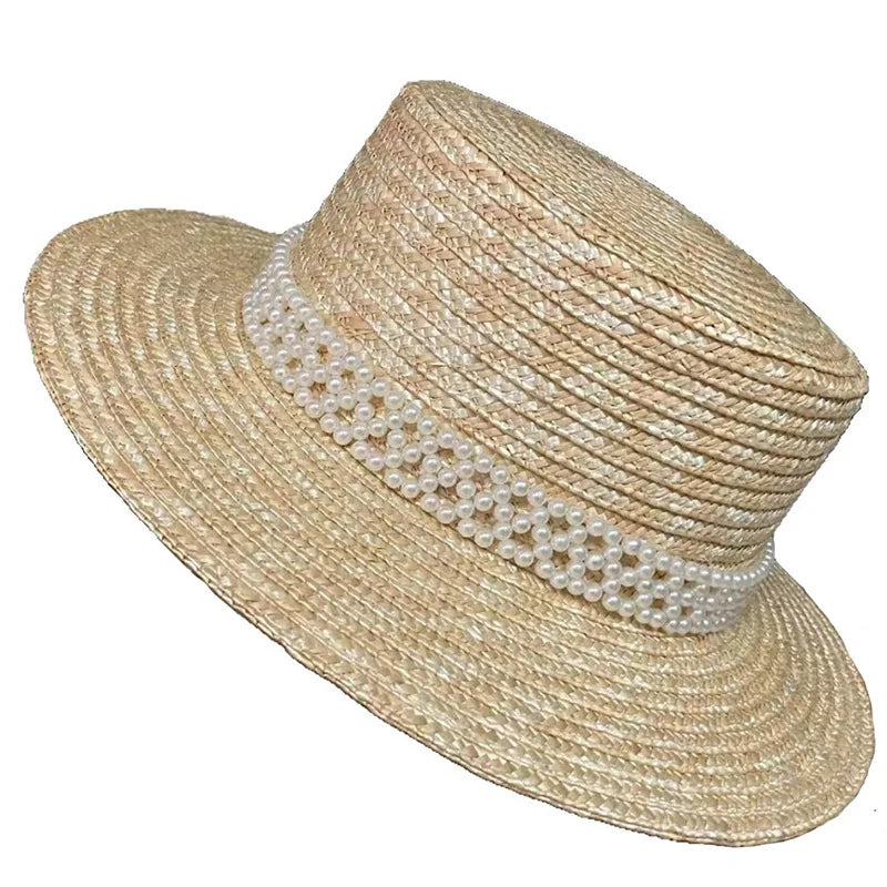 Summer Beach Sunshade, Sun Hat, Tourist Vacation Flat Top Hat, Travel Hat, Women's Hat