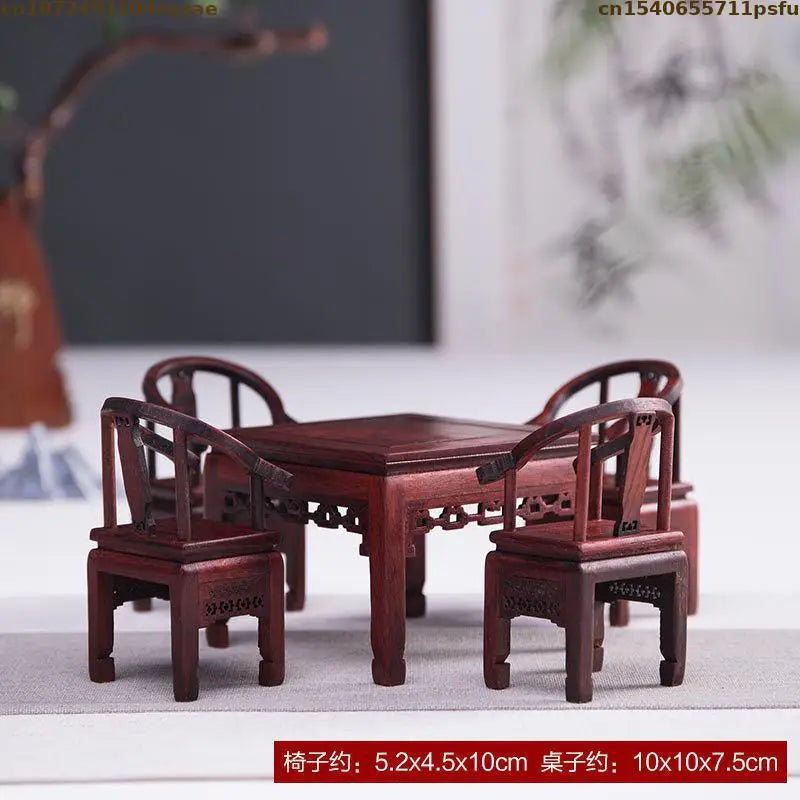Mini Furniture Models Miniature Antique Rosewood Ornaments Chinese Handicrafts Doll Houses Photographed Scene Props