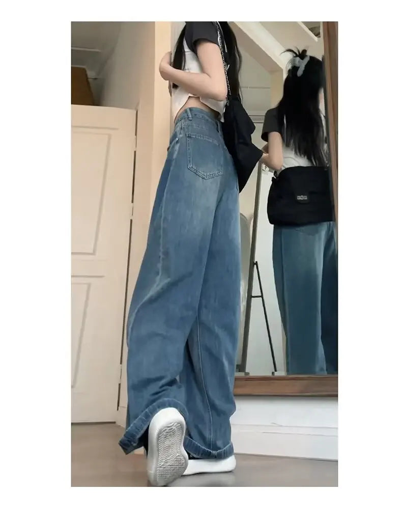 Jeans Woman Pants American Vintage High Waist Jeans Ladies Women's Denim Pants Women's Spring Clothes Shoujo Girl Style Jean