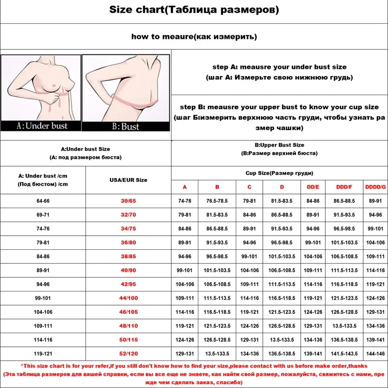 Women's Bra with Large Breasts Showing Small Underwear, Gathered and Slimming, Adjustable Women's Bra Without Steel Rings
