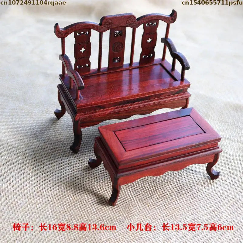 Mini Furniture Models Miniature Antique Rosewood Ornaments Chinese Handicrafts Doll Houses Photographed Scene Props