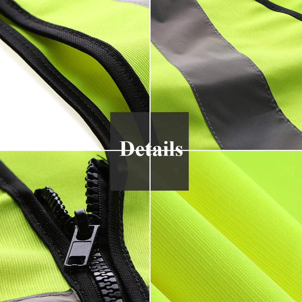 Safety Vest for Construction Work High Visibility Security Protection Man Working Clothes Uniform Hi Vis Workwear