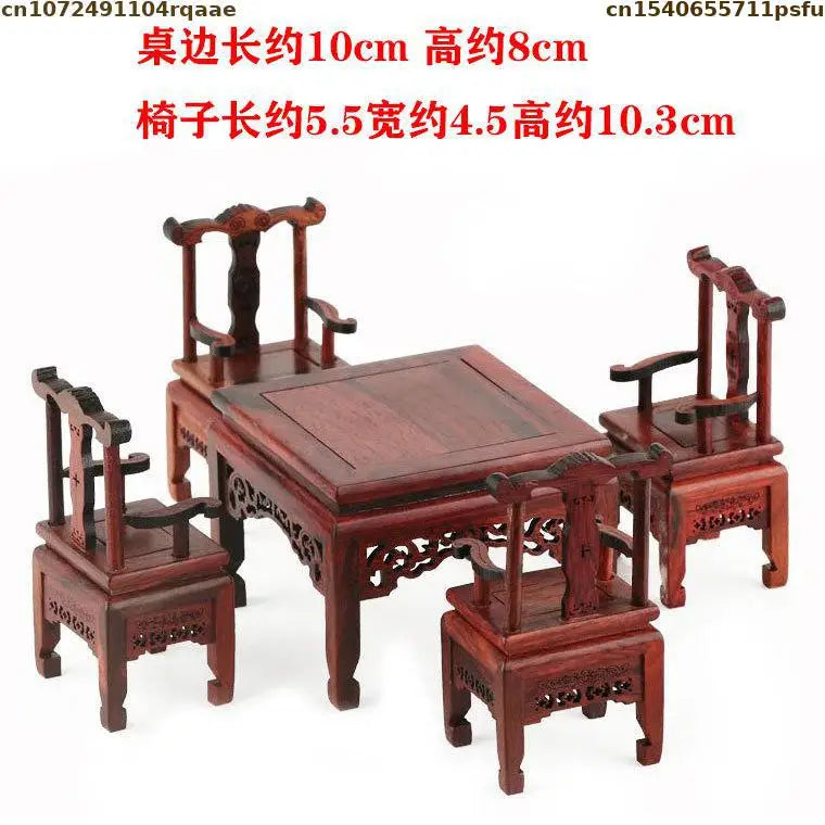 Mini Furniture Models Miniature Antique Rosewood Ornaments Chinese Handicrafts Doll Houses Photographed Scene Props