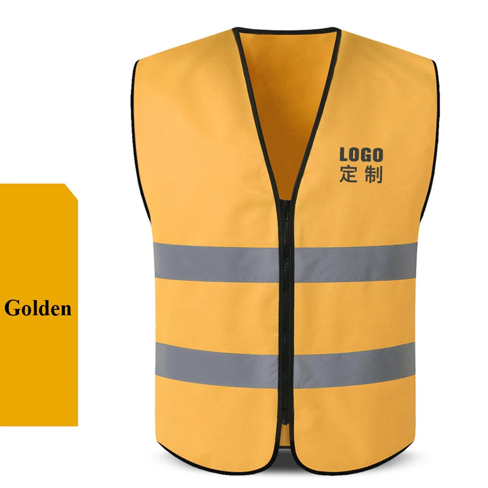 Safety Vest for Construction Work High Visibility Security Protection Man Working Clothes Uniform Hi Vis Workwear