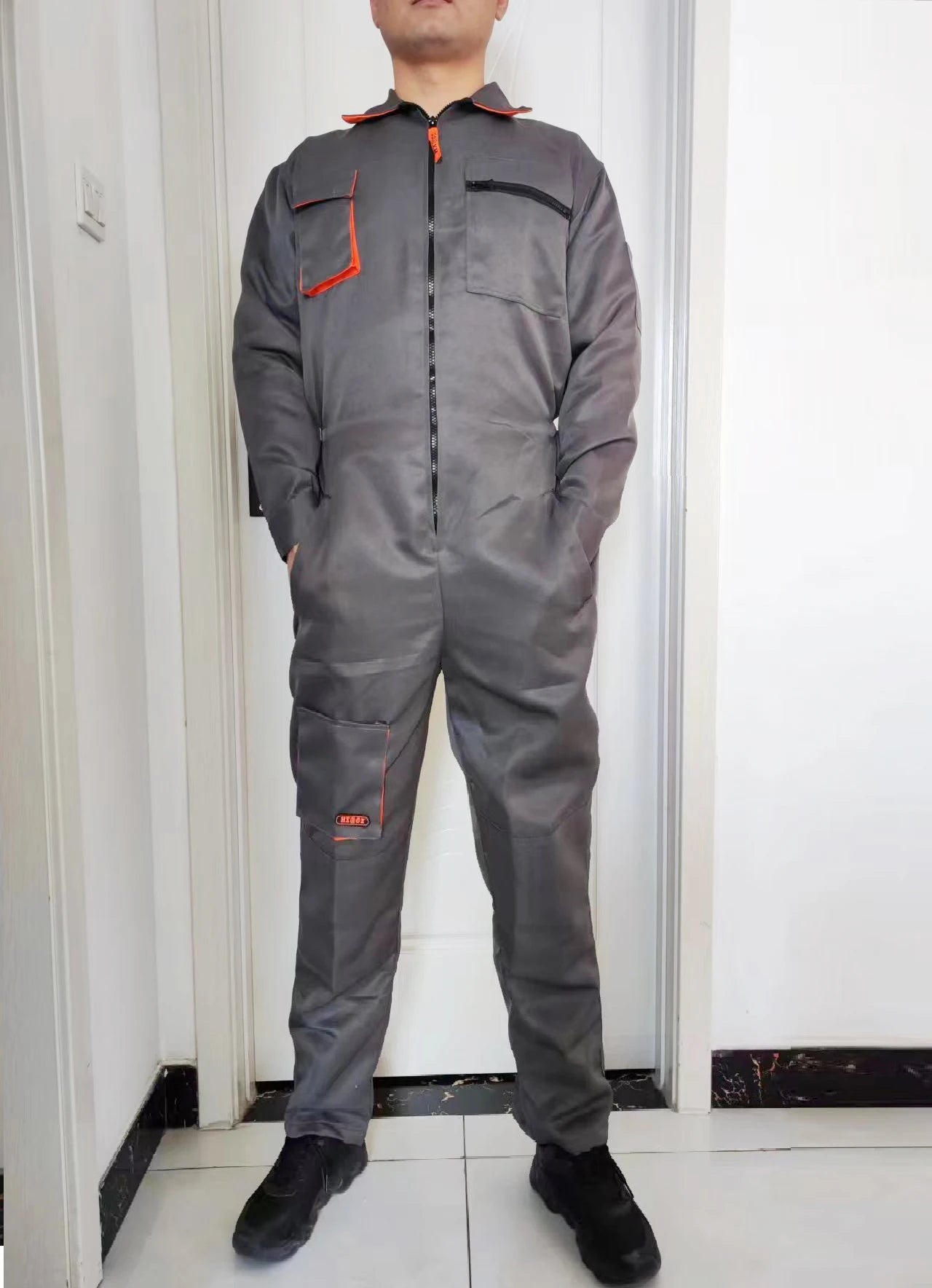 Work Overall Uniform Men‘s Working Coverall Welding Suit Car Repairmen Workshop Jumpsuit Mechanic Uniform Workwear overol hombre