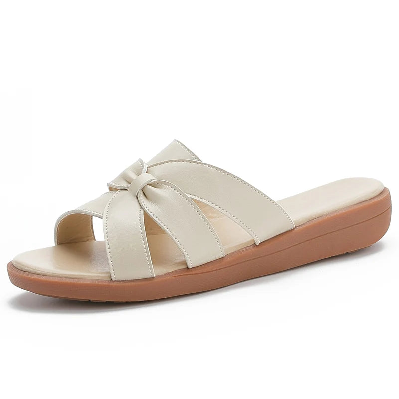 2025 Summer Slippers Women's Slippers Low Comfortable Heel Open Toe Affordable Premium Sandals Large 35-41 Casual Slippers