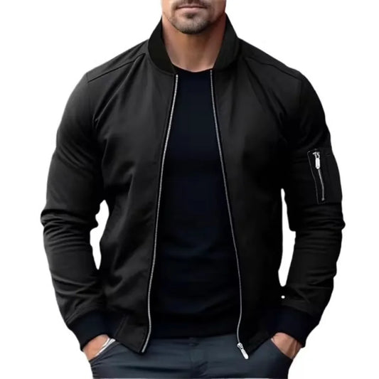 Jacket Casual Lightweight Jacket For Men Sports Windbreaker Zip Up Coat with Pockets Clothing Spring Autumn Men's Bomber jackets
