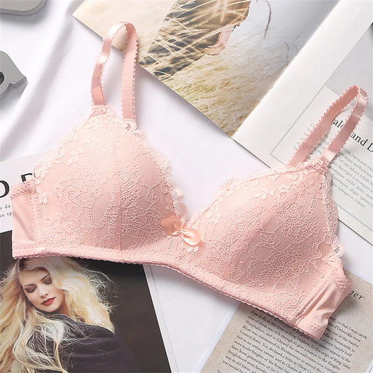 Women's Bra Smooth 3/4 Coverage Big Large Lingerie Seamless Wire free Push Up Support Bras ABC Cup Size 70-90 Black White Tops