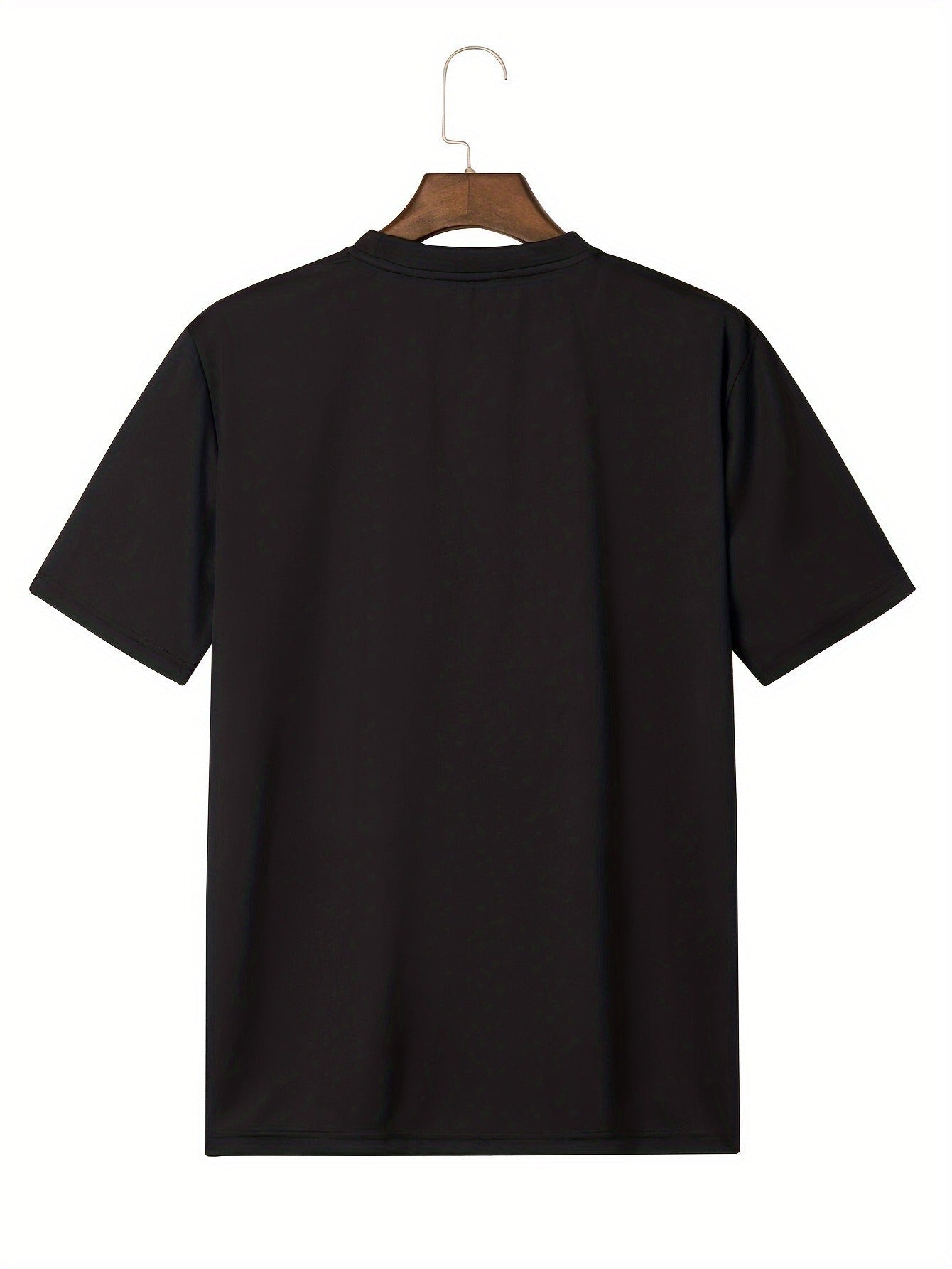 1pc Men's "Coffee & Passwords Are Best When They're Strong" Graphic T-Shirt - 100% Cotton 180gsm, Single-Sided Print, Black Short Sleeve, Regular Fit, S-XXXL, Funny Tech & Coffee Lover Gift for New Year 2025 & Valentine's Day